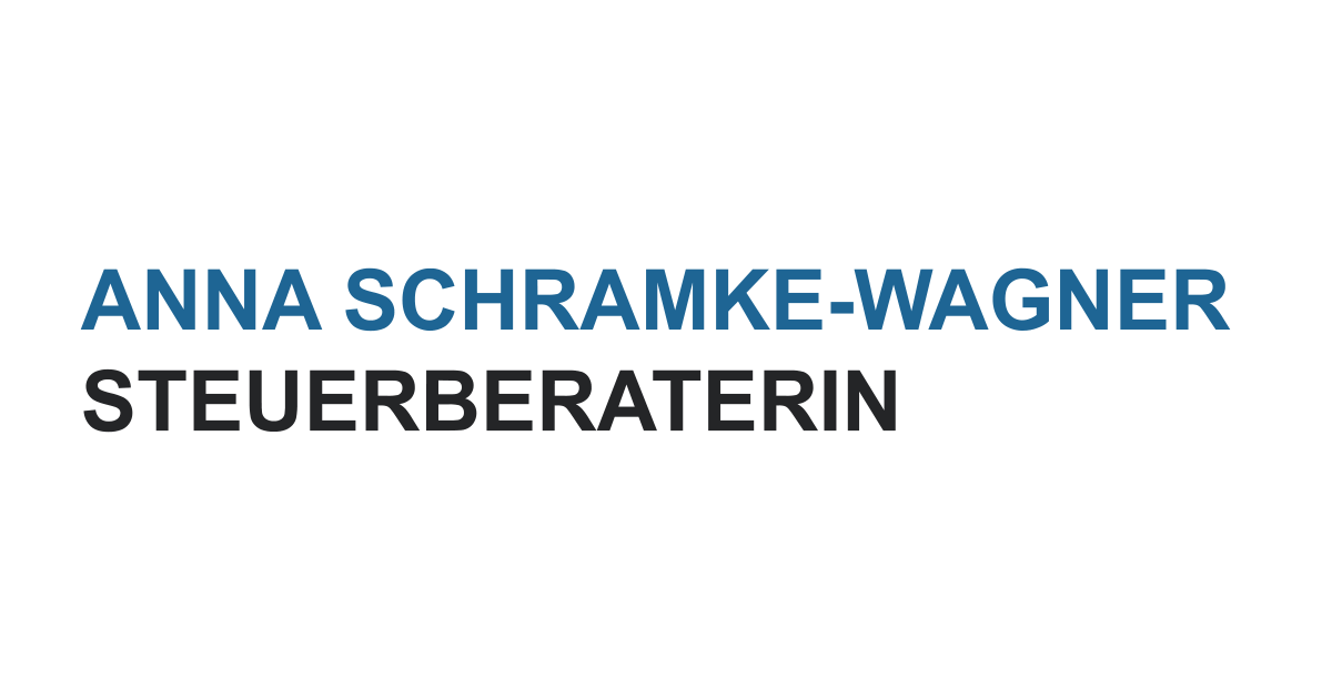 Anna Schramke-Wagner Steuerberaterin